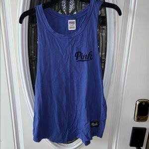 PINK Victoria's Secret Women's Blue Tank Top